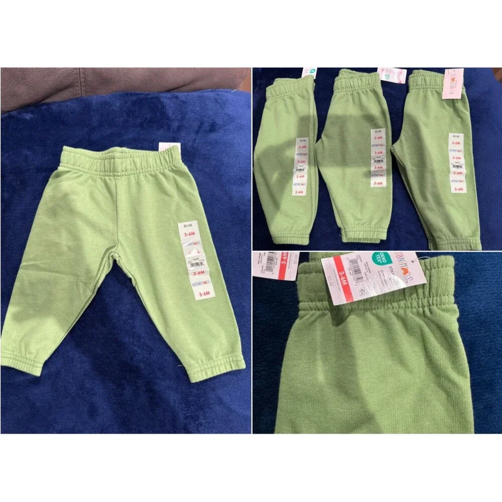 Kids Garanimals Sweatpants Size 3-6 Elastic Waist | FAST SHIPPING 3 Pack